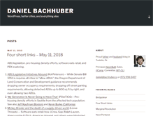 Tablet Screenshot of danielbachhuber.com